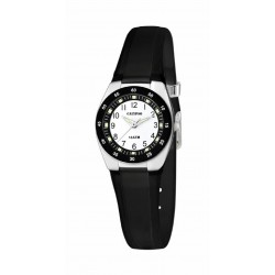 RELOJ CALYPSO TWEENS JUNIOR ACERO CAUCHO NEGRO