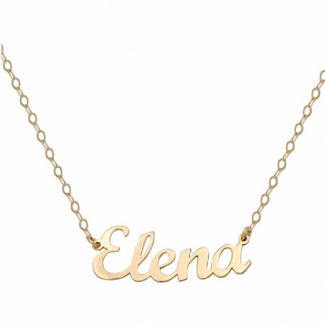 COLLAR ORO LEY COLGANTE NOMBRE 5 LETRAS G139