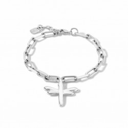 PULSERA UNOde50 TAKE-ME METAL PLATEADO LIBELULA