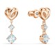 PENDIENTES SWAROVSKI LIFELONG HEART, METAL IP ROSÉ 5517942