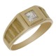 ANILLO SOLITARIO ORO LEY HOMBRE CON CIRCONITA SO173