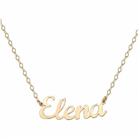 COLGANTE ORO LEY NOMBRE PERSONALIZABLE 7 LETRAS