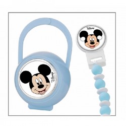 SET PINZA BOLAS+ PORTA CHUPETES MICKEY MOUSE