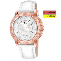 RELOJ 15860/1 LOTUS MUJER ACERO IP BRONCE CORREA